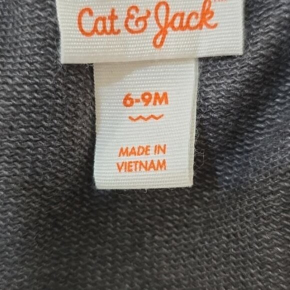 Cat & Jack - 2 Pack of Boys' Orange/Gray Size 6-9Mnth Joggers - Picture 8 of 8